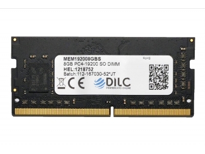 SODIMM DILC RAM DDR4 8GB DDR4 PC4-19200 2400MHz Single Rank 512x8 CL17 DILC192008GBS-SR