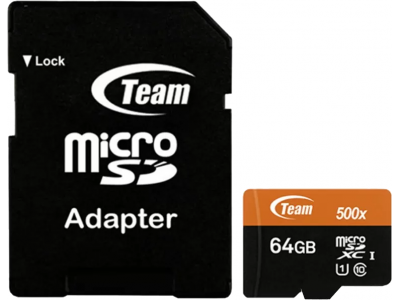 MEMORY CARD MICRO SDHC 64GB UHS-I TEAM GROUP ELI