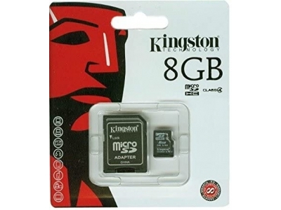 Memory Card - Kingston Micro SDHC 8GB KINGSTON CLASSE 10 
