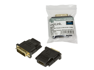Adattatore LOGILINK - da HDMI a DVI-D F/M, AH0001 