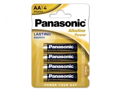 Batterie stilo - Panasonic Alkaline Power AA 1,5V 4 Pezzi