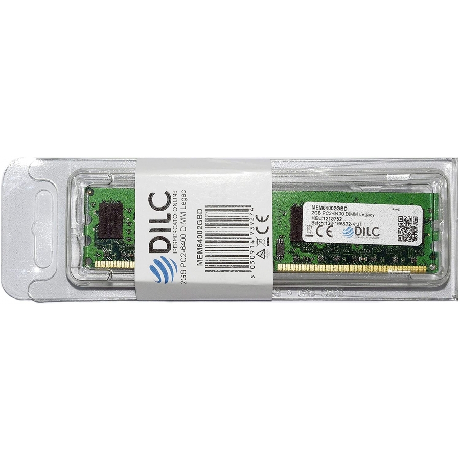 DILC Ram Dimm DDR2 4GB (2x2GB) 800Mhz PC2-6400 (240 Pin) 128x8 DILC64002X2GBD