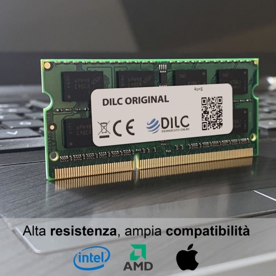 DILC Ram Sodimm DDR2 4GB (2x2GB) 800Mhz PC2-6400 (200 Pin) DILC64002X2GBS