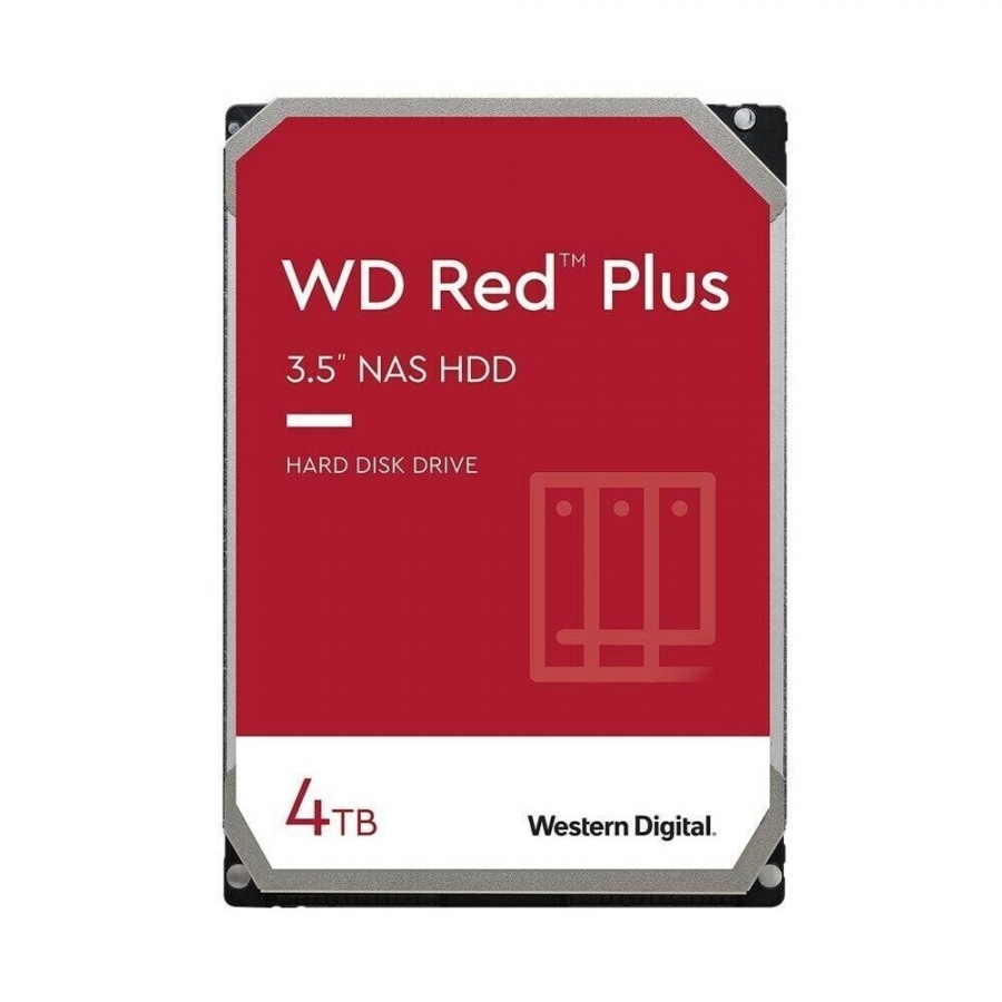 Hard disk - Western Digital 3.5'' 4TB SATA-3 Red Plus [WD40EFZX] - Ricondizionato Grado A